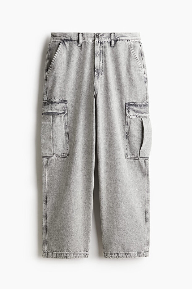 Loose Cargo Jeans - 4
