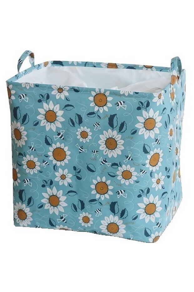 Storage Basket with Drawstring Lid, 175 L