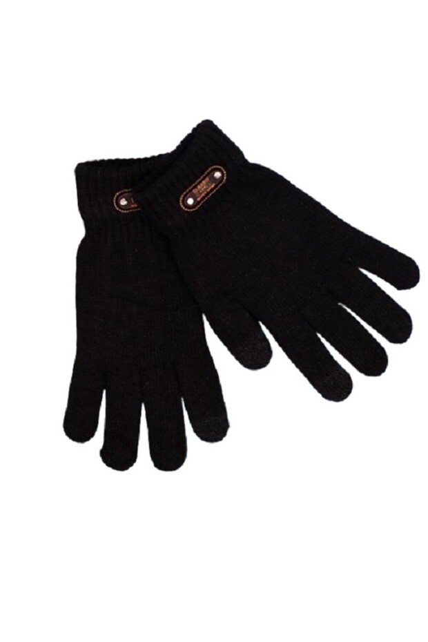 Men's Gloves, Flippy, Knitted Model, Touchscreen Function, Acrylic Material, Elastic Cuff, Soft Inte - 1