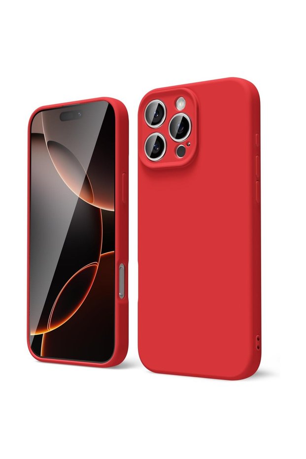 Matte TPU Protective Case, Flippy, for Apple iPhone 16 Pro Max, Full Coverage, Red