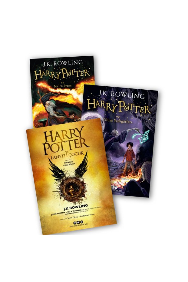 Harry Potter Melez Prens - Ölüm Yadigarları - Lanetli Çocuk Set of 3 J.K Rowling