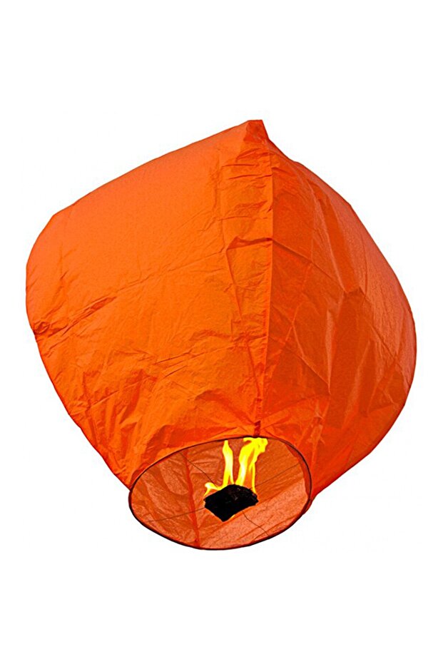 Flying lantern, biodegradable paper, Orange - 1