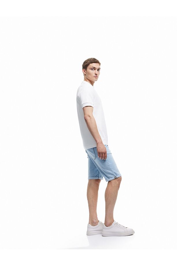 Oversize Kot Şort Bermuda Cep Detaylı Pamuklu - 1