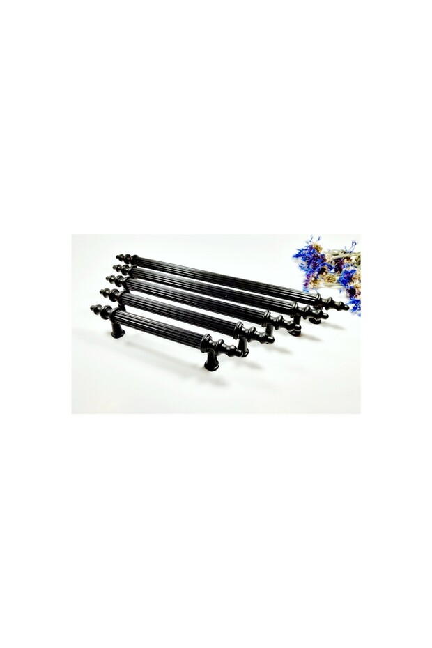 Zirve Elit 224 mm Furniture Kitchen Drawer Cabinet Wardrobe Handle Handle Handles - Black - 1 Pc