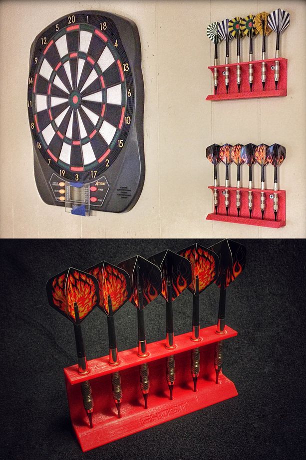 6’lı Dart Ok Tutucu - Duvara Monte Dart Tutucu - 1