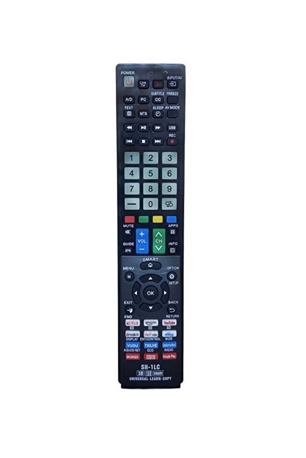 Universal remote control compatible with Sharp TV SH-1LC + learning/copy function IR 1429 (450) - 1