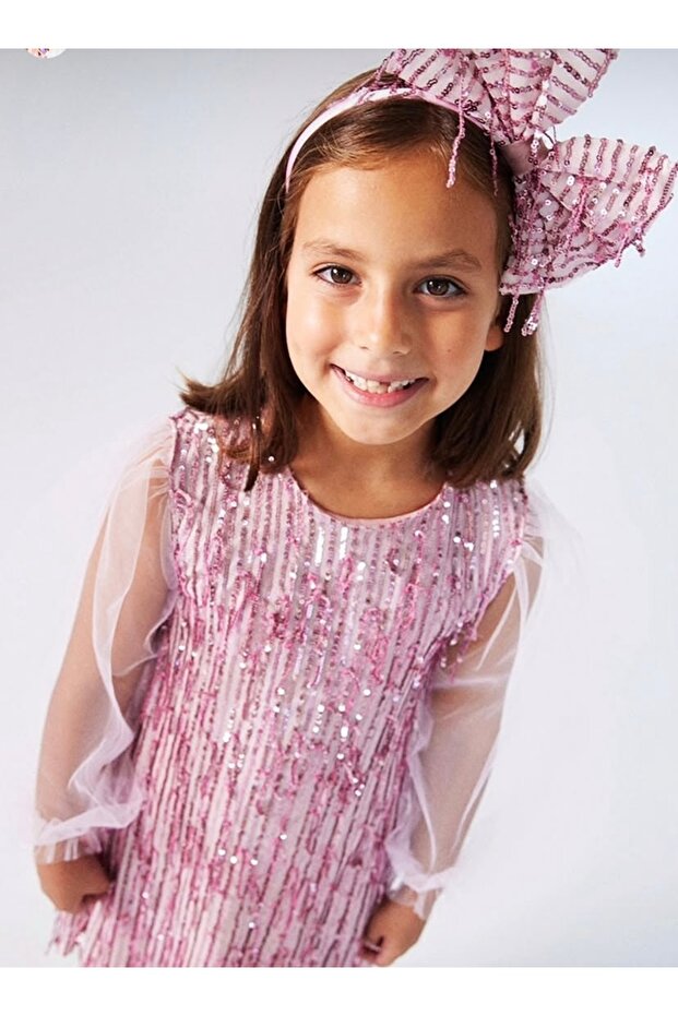 Taçlı Çocuk Elbise - 2