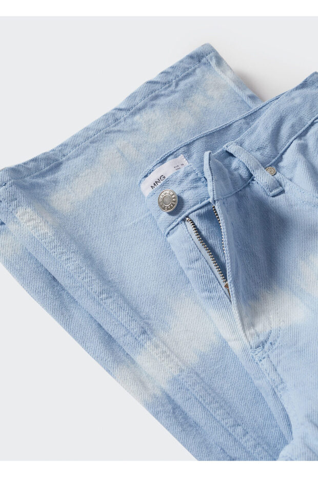 Blugi largi cu model batik - 7