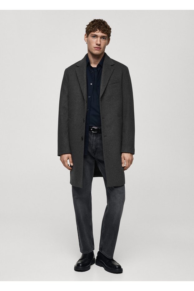 Metal Gray Men's Coat 77025968