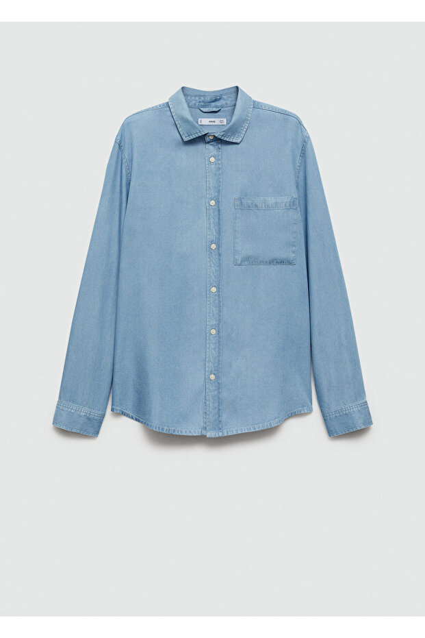 Blaues Herrenhemd 77080590 - 9