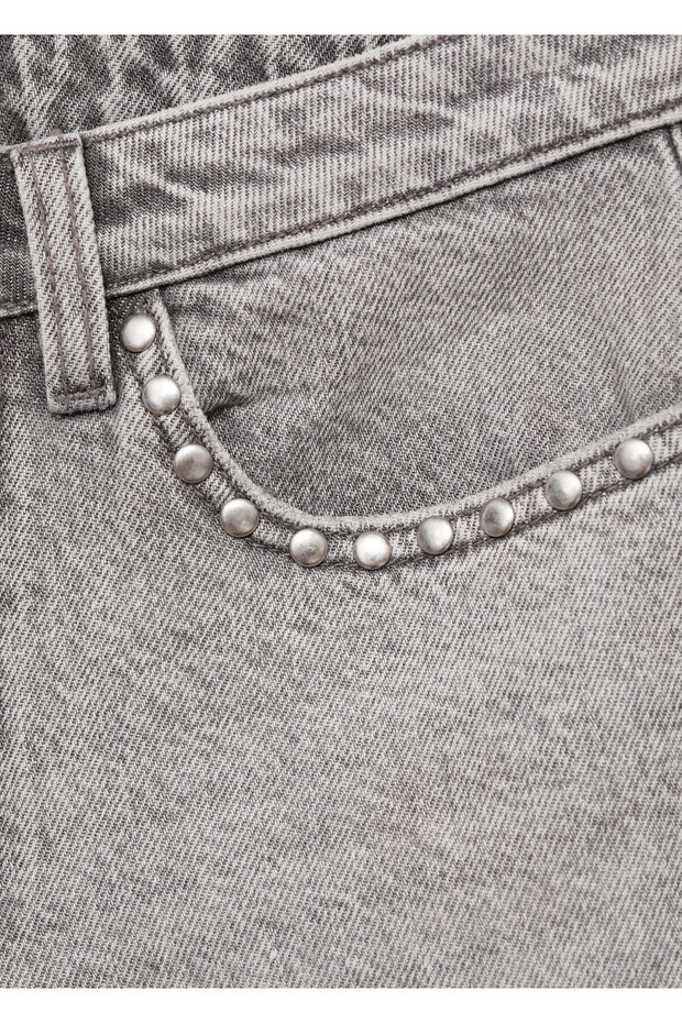 Açık Gri Denim Kız Çocuk Şort & Bermuda 77080615 - 5