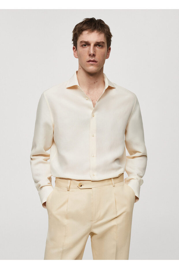 Bej Erkek Gömlek 67077907 - 8