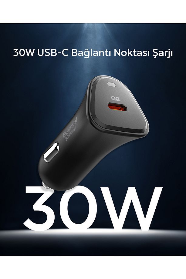 30W USB-C Araç içi Hızlı Şarj Aleti Samsung PPS Güç Adaptörü  Type-C PD 3.0 EV301 - ACP08699 - 7