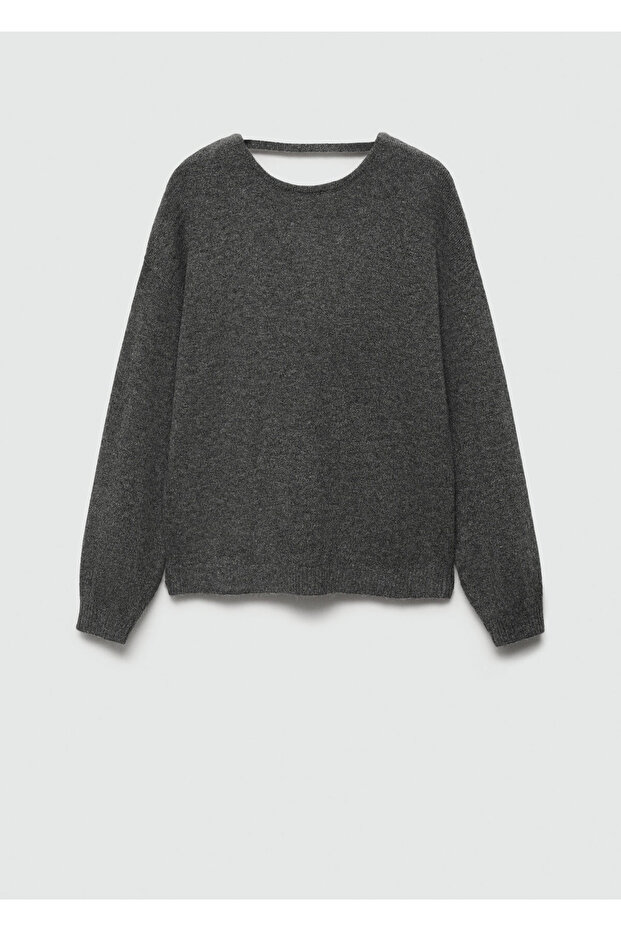 Grauer Mädchenpullover 77054782 - 4