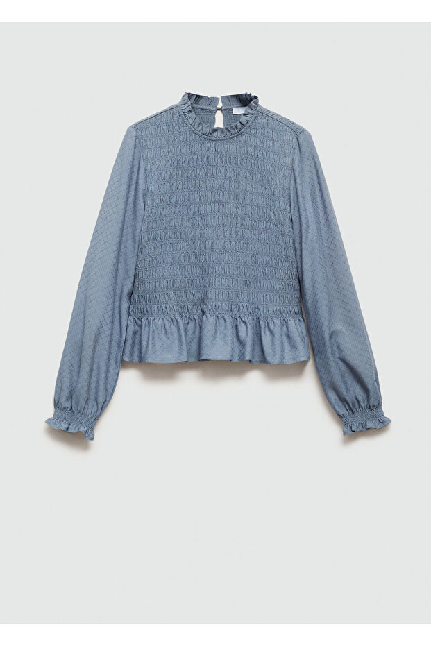 Plava bluza za devojčice 77044043 - 1