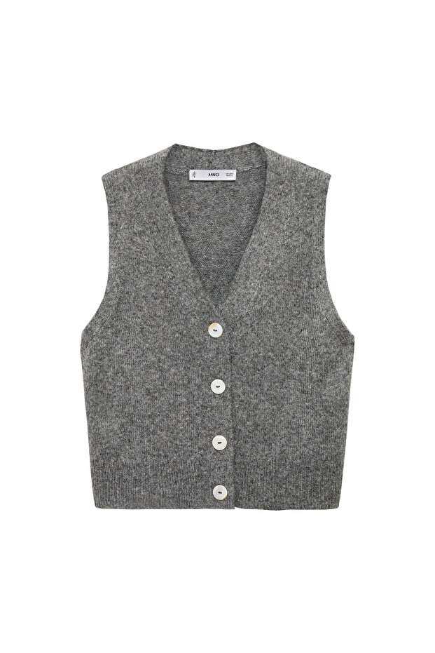 Graue Mädchenweste 77094781 - 9