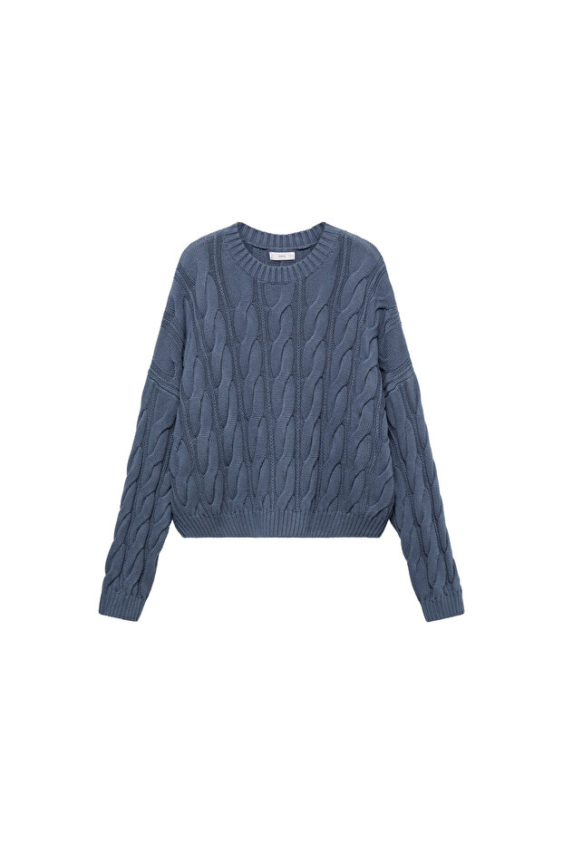Blauer Mädchenpullover 77052933 - 6