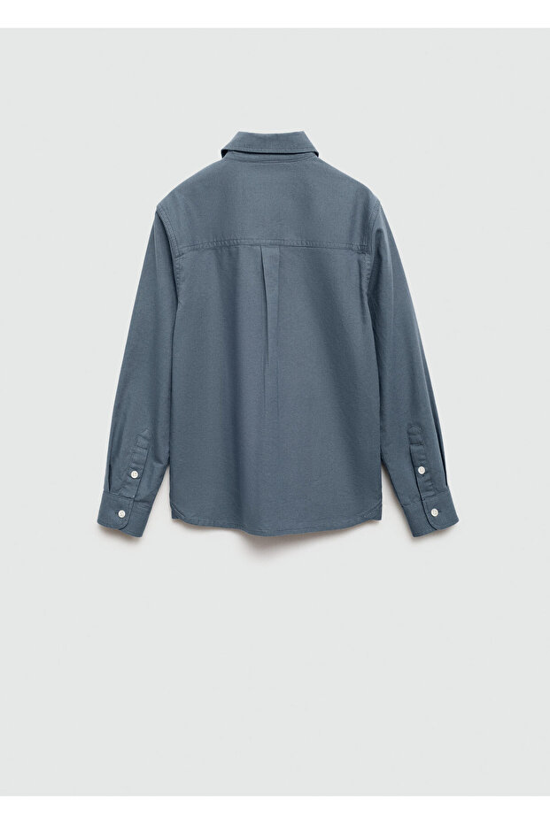 Erkek Çocuk Mavi Gömlek - 9