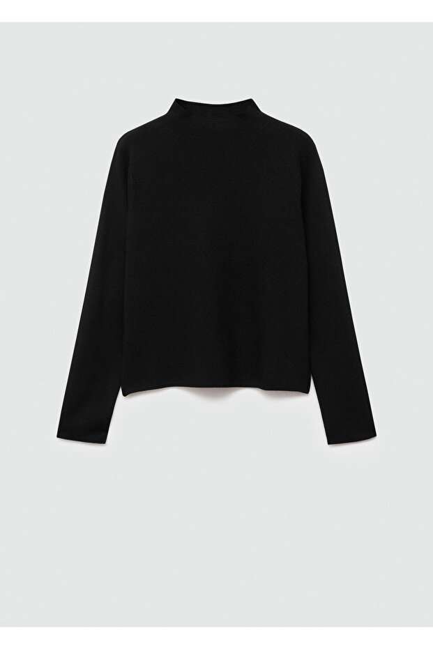 Schwarzer Frauenpullover 77085636 - 5