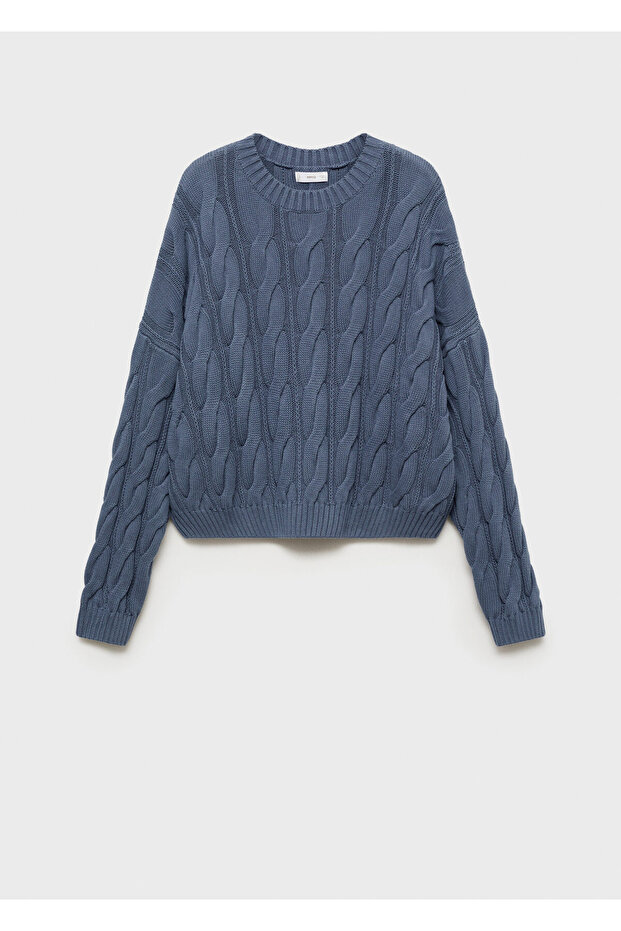 Blauer Mädchenpullover 77052933 - 5