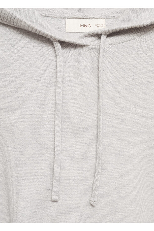 Grauer Mädchenpullover 77084785 - 7