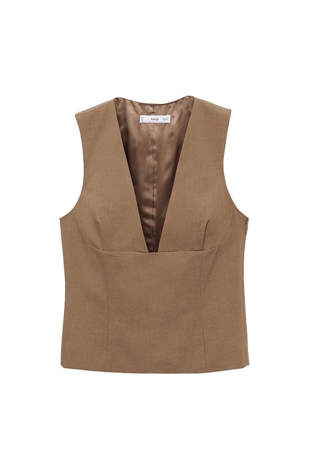 Koyu Camel Kadın Yelek 77075649 - 6