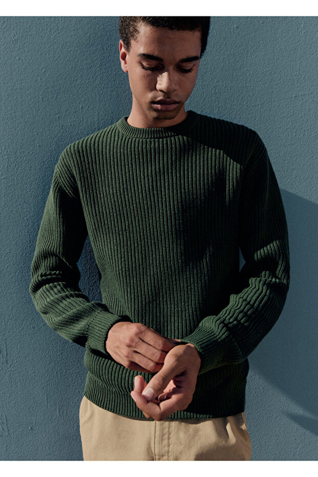 Pulover verde pentru băiat - 4