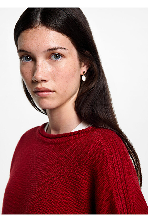 Roter Mädchenpullover 77055983 - 2