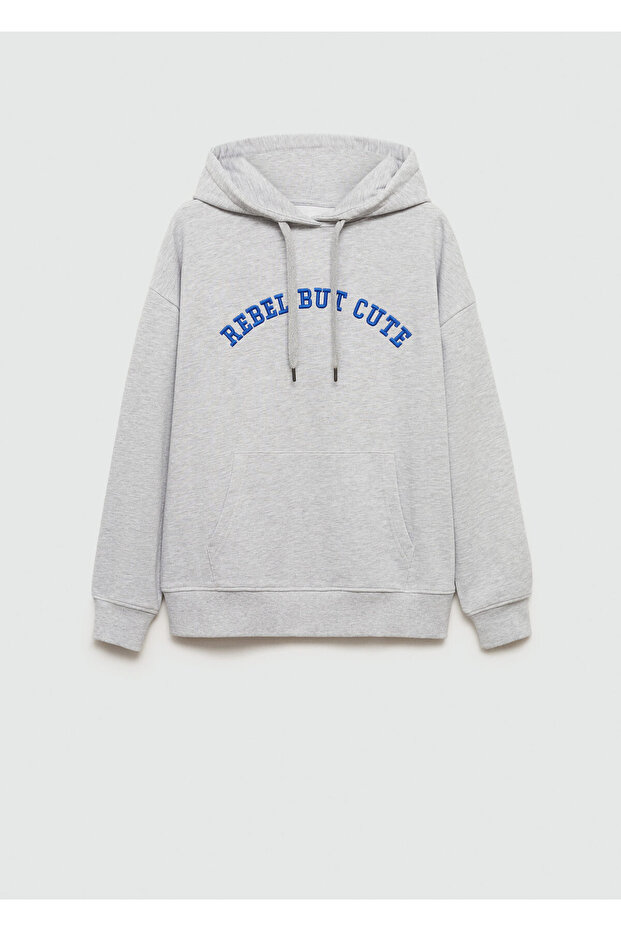 Hellgraues Mädchen-Sweatshirt 77044782 - 6