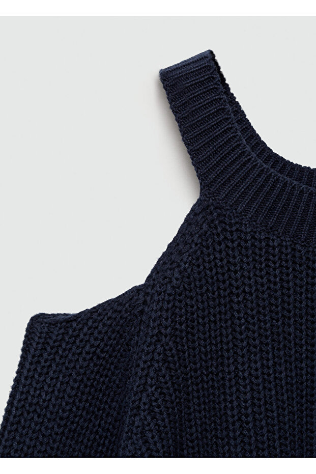 Marineblauer Mädchenpullover 77023291 - 7