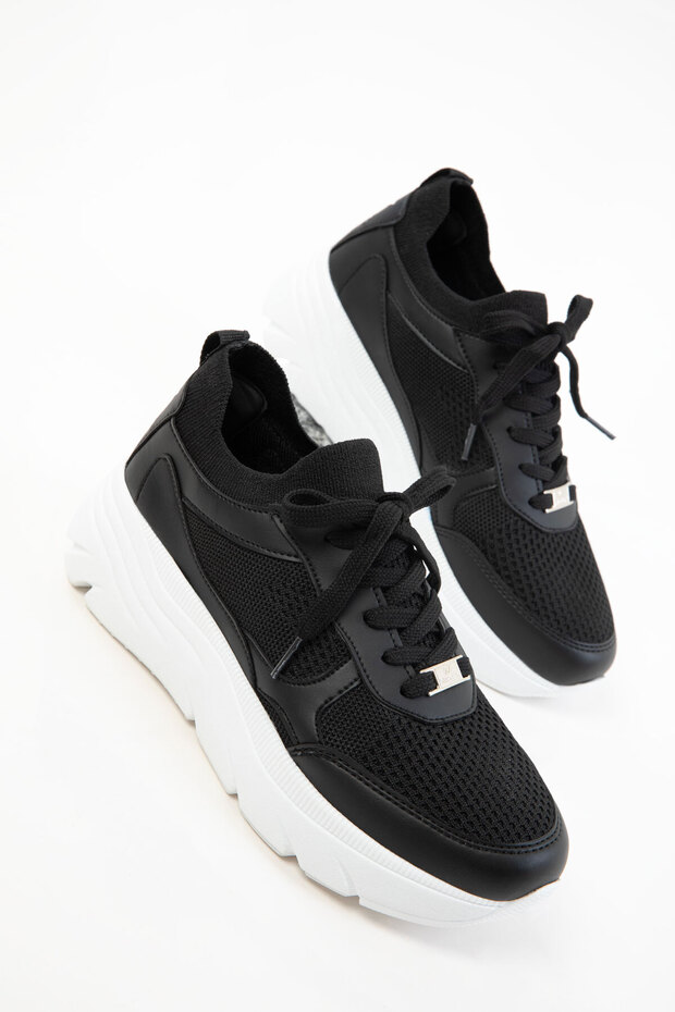 Schwarzer Damen-Sneaker 20628 - 3