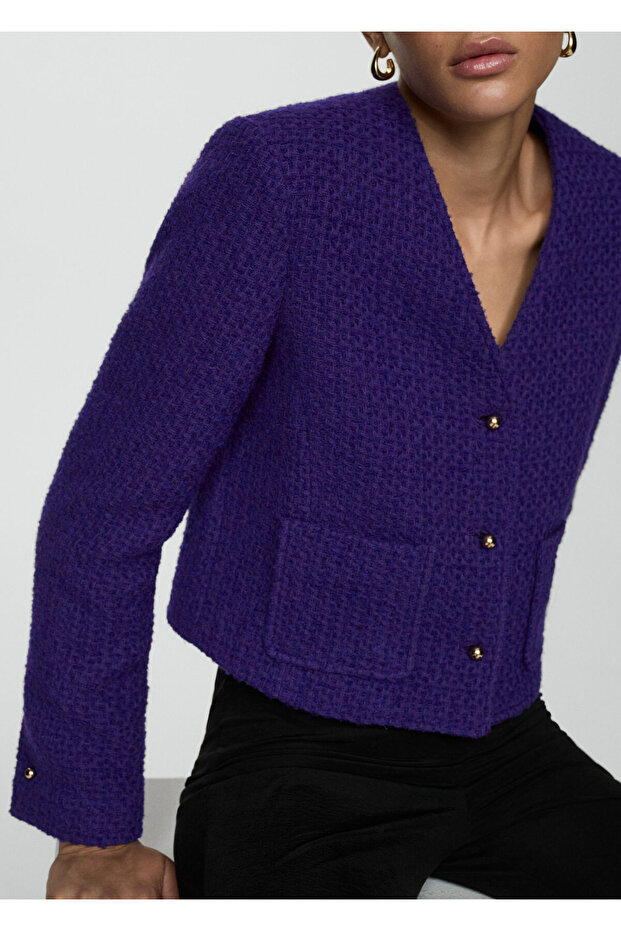 Mor Kadın Ceket 77034794 - 3