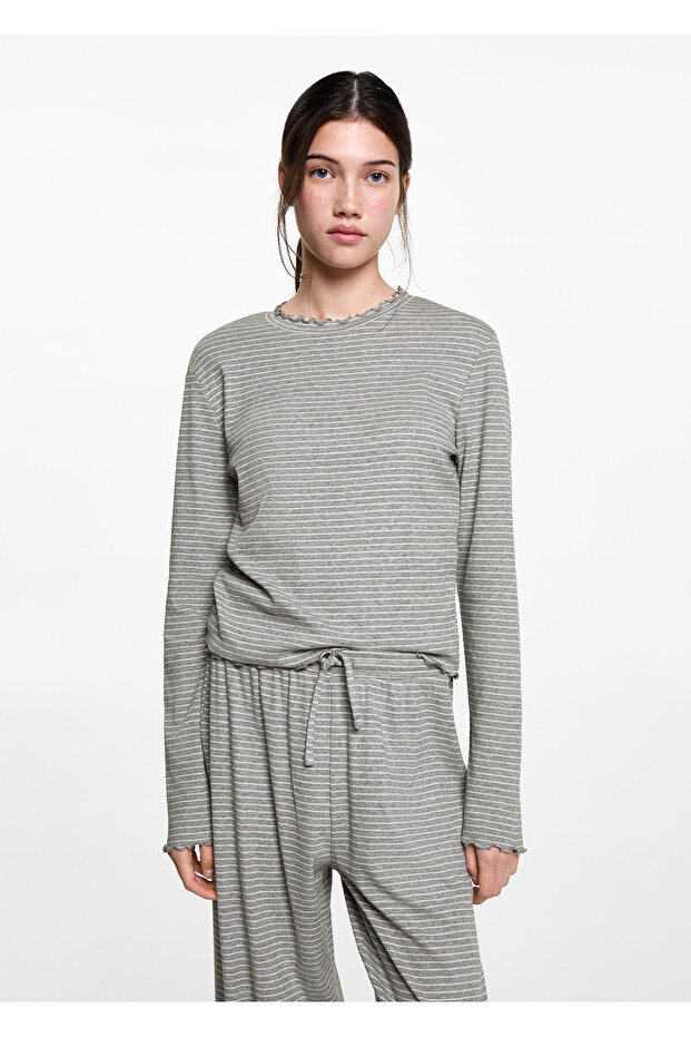 Metal Gray Girl's Pajama Bottoms 77096731