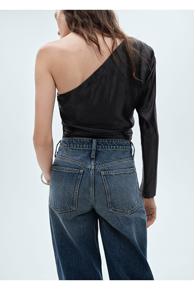 Siyah Kadın Bluz 77088266 - 8