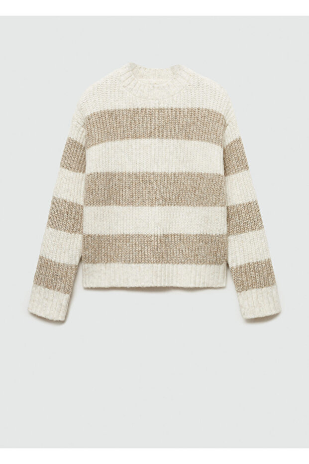 Beigefarbener Mädchenpullover 77066744 - 5