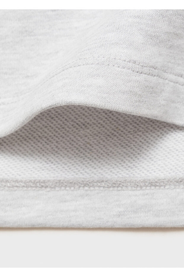 Hellgraues Mädchen-Sweatshirt 77033291 - 4