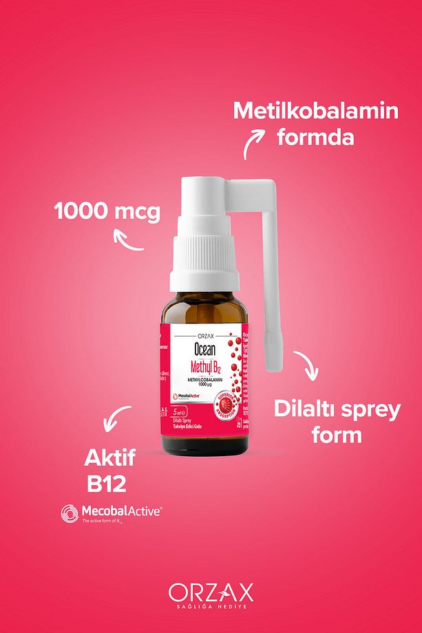 Methyl B12 Sprey - 1000 Mcg 5 ml - 3