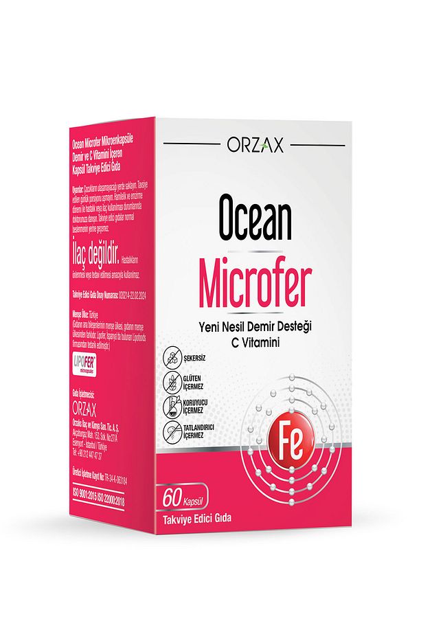 Ocean Microfer Demir ve C Vitamini 60 Kapsül - 1