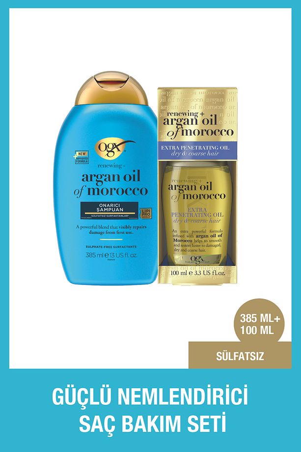 Argan Oil Of Morocco Sülfatsız Şampuan 385 ml Yağ 100 ml - 1