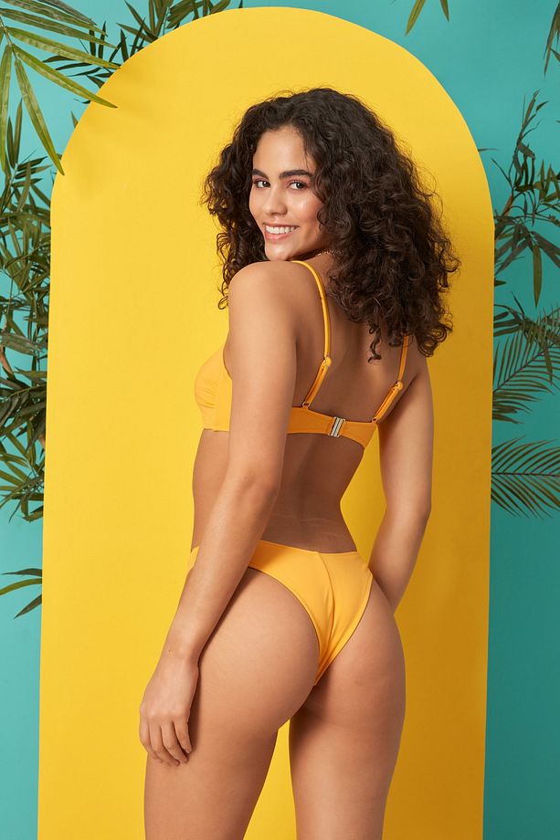 Tek Omuz Form Bikini Tek Üst 219103 Sarı - 2