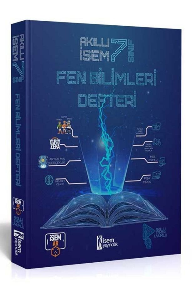 İsem 2025 7. Sınıf Akıllı İsem Fen Bilimleri Defteri Ayraç Hediyeli - 1