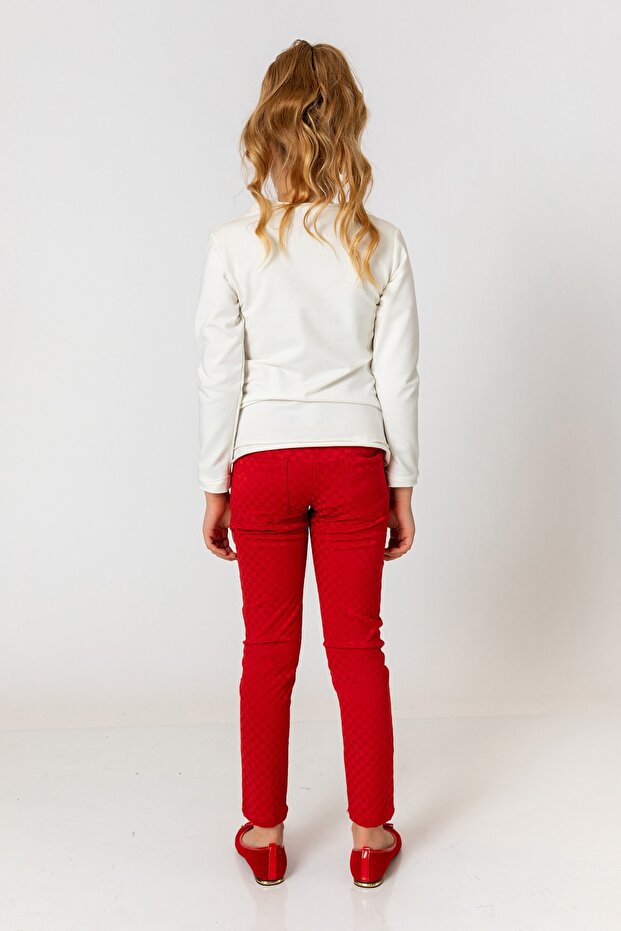 Crvene pantalone za devojčice - 5