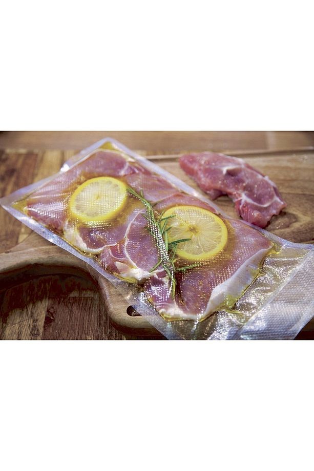 Vakum Makineleri Için Tek Yüzeyi Tırtıklı Vakum Torbası - Poşeti 15cmx20cm - 30 Adet - 3