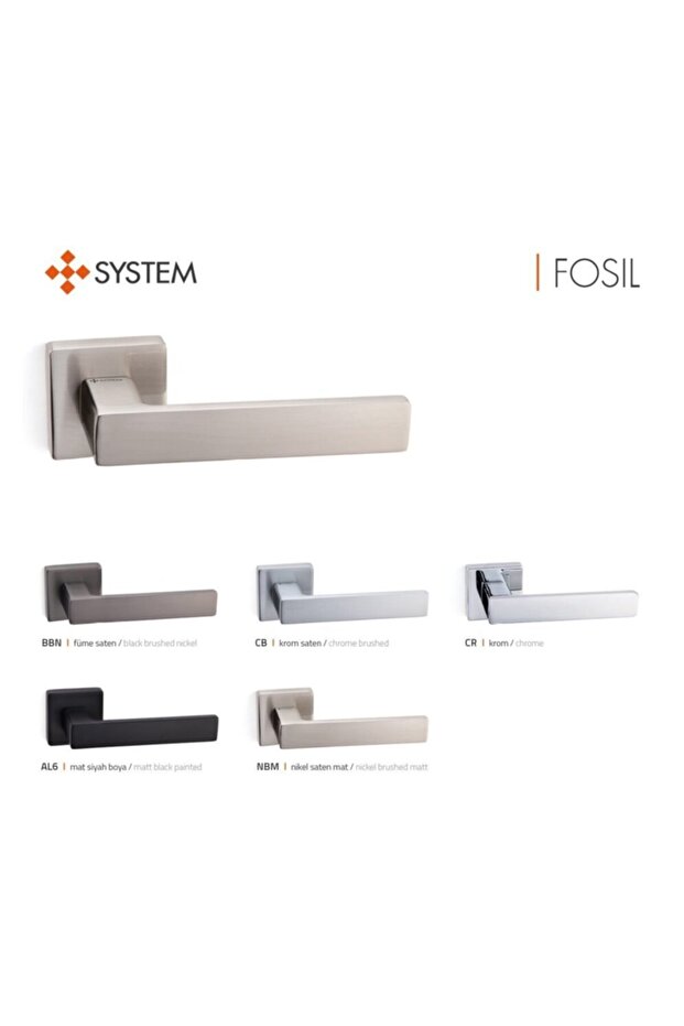 -fosıl Krom Yale(dış Kapı) Rozetli Kapı Kolu Ha124ro11ycr - 3