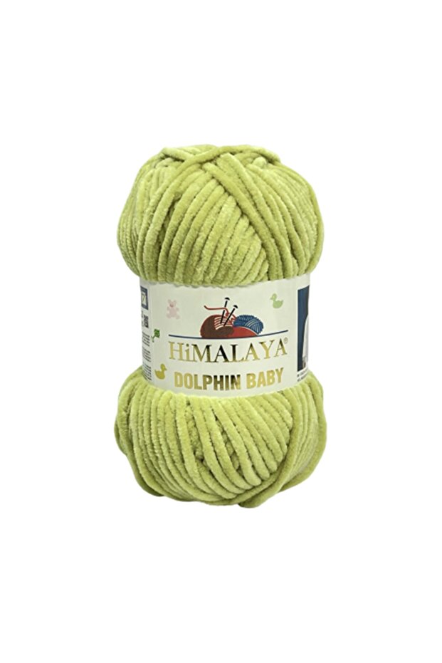 Light Oil Green Dolphin Baby Velvet Rope Hand Knitting Wool