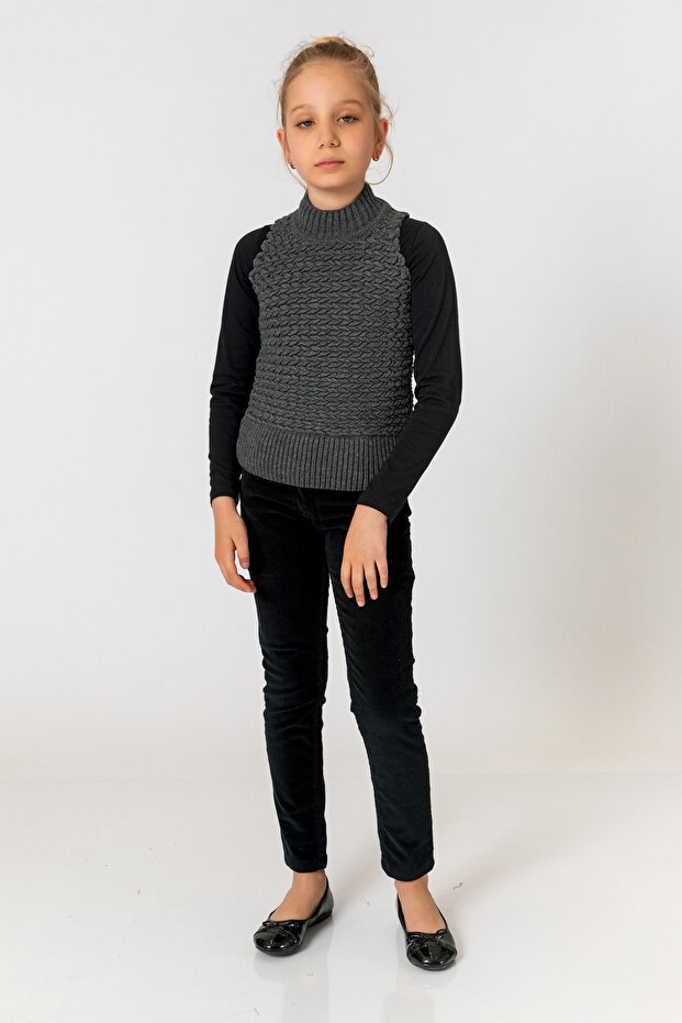 Girl's Smoked Sweater