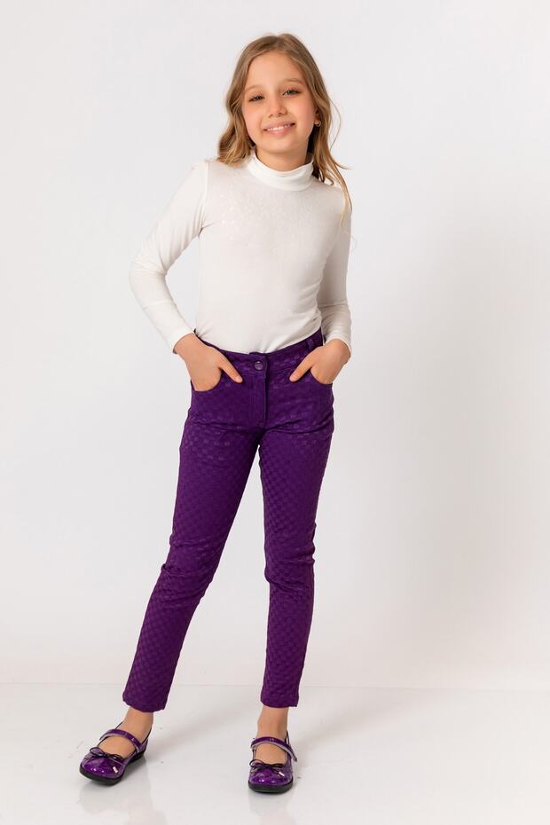 Devojčice ljubičaste pantalone - 1