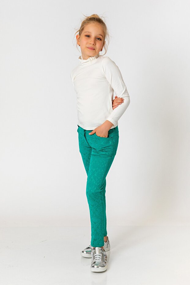 Zelene pantalone za devojčice - 2