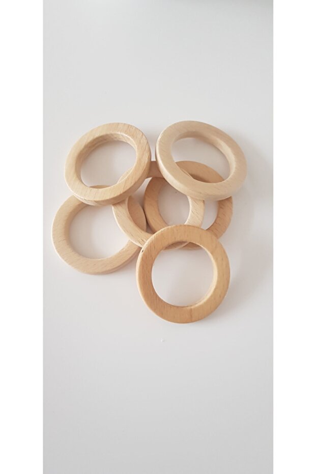 70 Mm Beech Wood Flat Ring