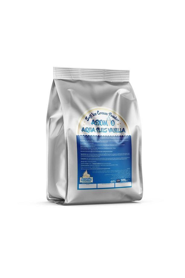 14 Adet (1 KOLİ) Vanilya Soft Dondurma Tozu Aqua Plus (SU İLE YAPILIR) Vanilya 1.100gr - 1